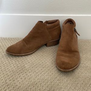 Steve Madden brown suede ankle booties size 8 1/2